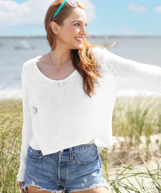 Wooden Ships MAUI CROPPED CHUNKY V COTTON