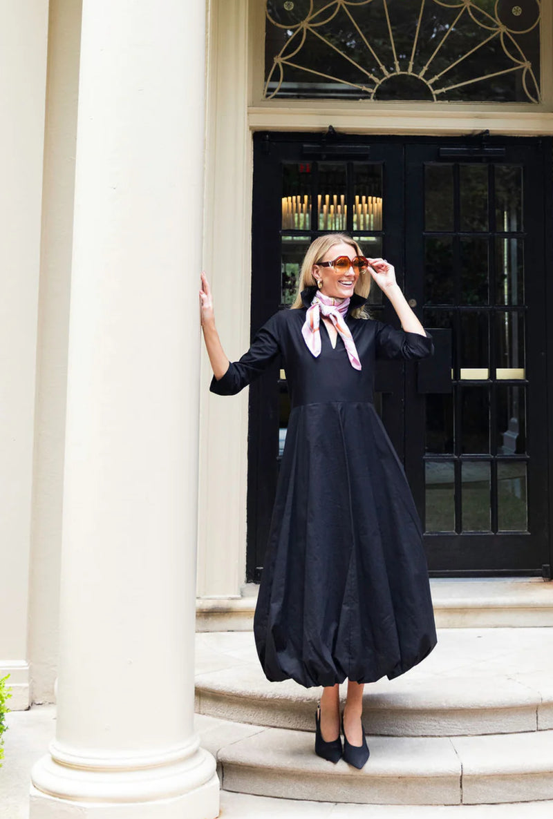 HOUSE OF MBR UPTOWN BUBBLE DRESS BLACK SHORT OR LONG