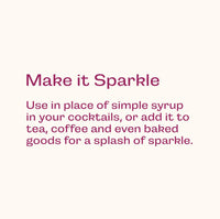 All Natural Glitter Simple Syrup