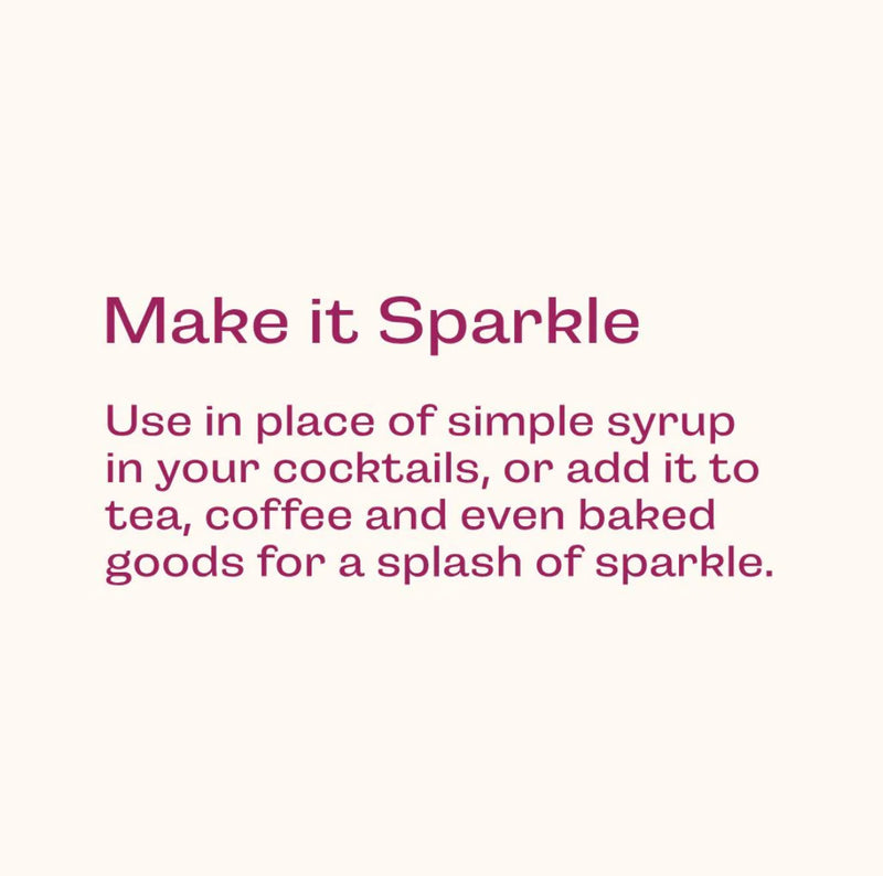 All Natural Glitter Simple Syrup