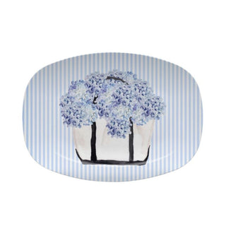 Mariposa Summer Tote Hydrangea Platter – Luxury All-Occasion Serving Tray