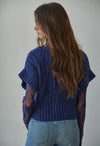 Cable Knit Short Sleeve Sweater