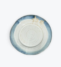 Handmade Starfish Pottery Round Platter