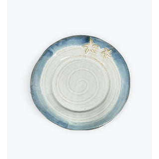 Handmade Starfish Pottery Round Platter