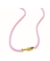 Lucky Fish Beaded Necklace Water Friendly