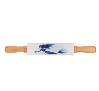 French Country Plaid Rolling Pin – Coastal Cottage Decorative Baking Tool