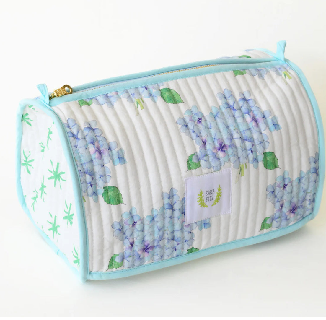 Showing hydrangea patten on white background 