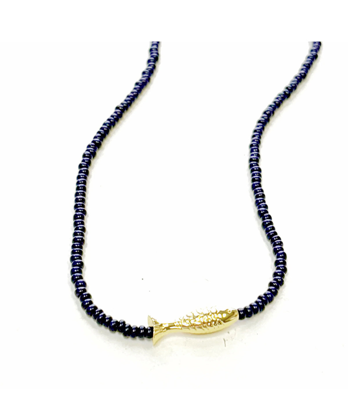 Lucky Fish Beaded Necklace Water Friendly