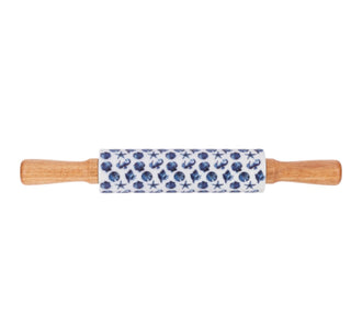 French Country Plaid Rolling Pin – Coastal Cottage Decorative Baking Tool