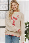 Pink Lobster Sweater