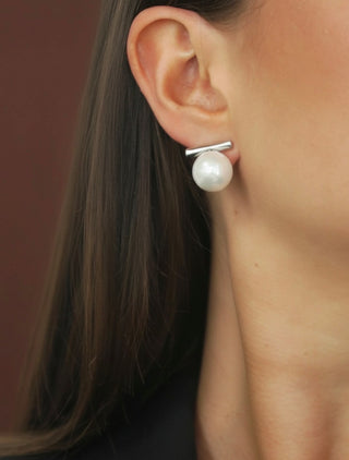 Set The Bar Pearl Studs