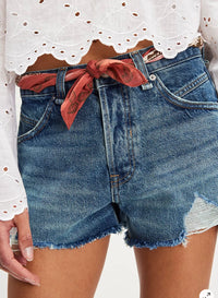 We The Free Now Or Never Denim Shorts In Sunsational