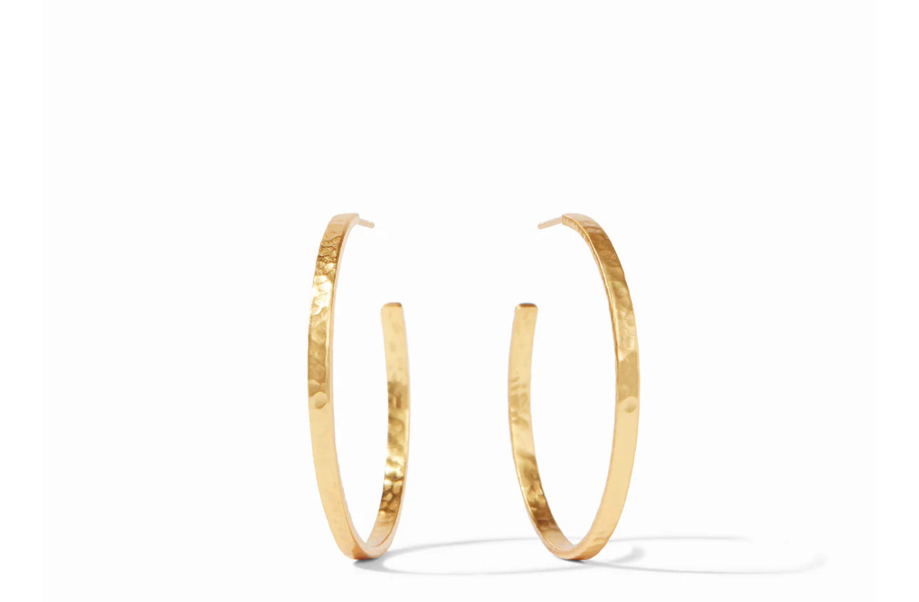 Julie Vos Crescent Hoop Gold
