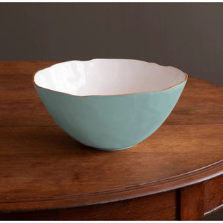 BEATRIZ BALL - ENCANTO OSAKA LARGE BOWL TURQUOISE & WHITE or CREAM & WHITE