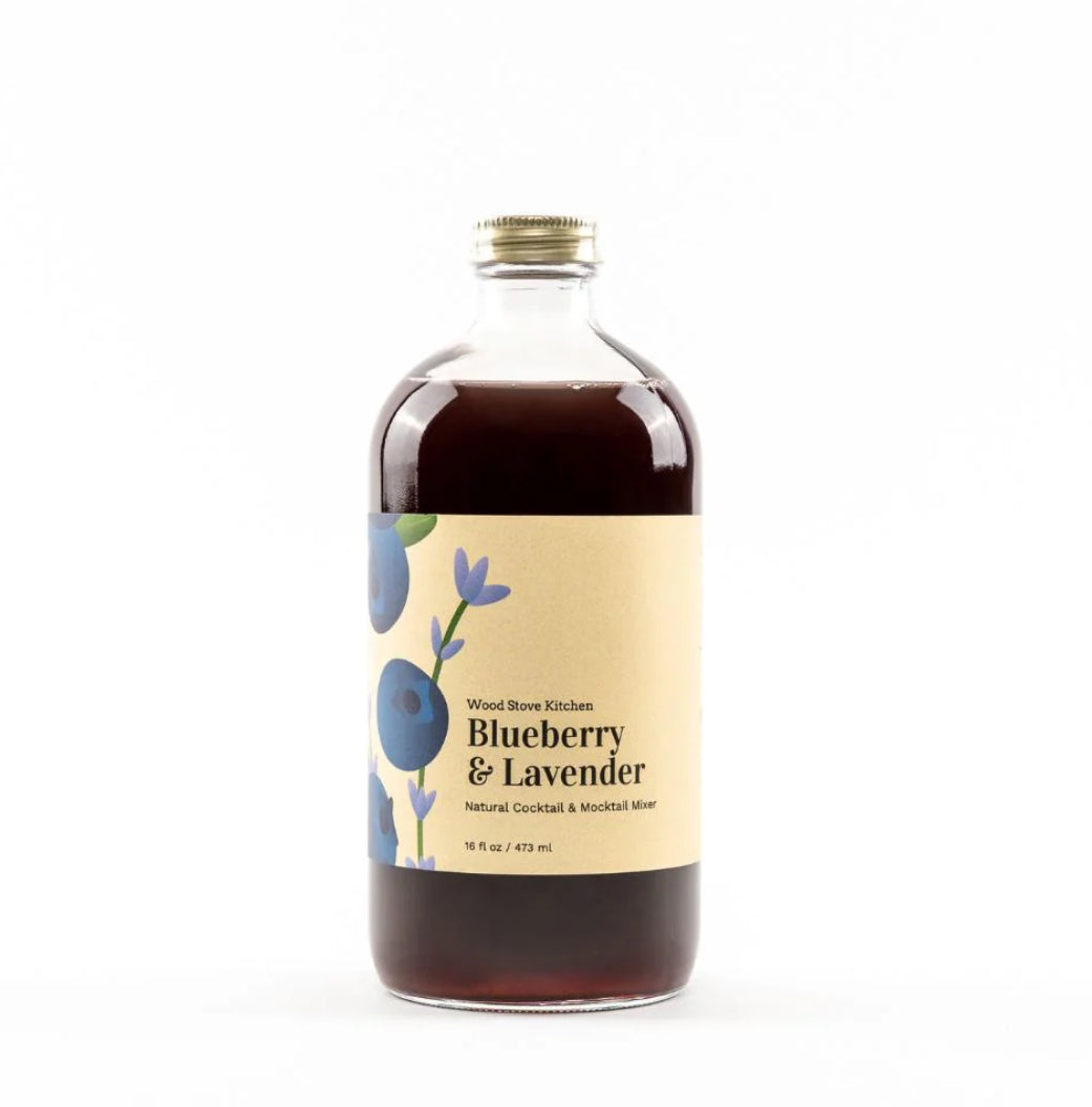 Perfectly sweetened and perked up with a touch of citrus, this mix is perfect for making cocktails or for your iced tea, lemonade, smoothies, or seltzer (Polar > La Croix). Or toss some in your favorite martini or gin and tonic for a beautiful blue color and the taste of Maine blueberries and culinary lavender.
This product is concentrated, so you can get a dozen or more cocktails out of a single bottle. Low on calories and high on flavor!
Ingredients: Water, Cane Sugar, Blueberry Craft Juice Concentrate (A