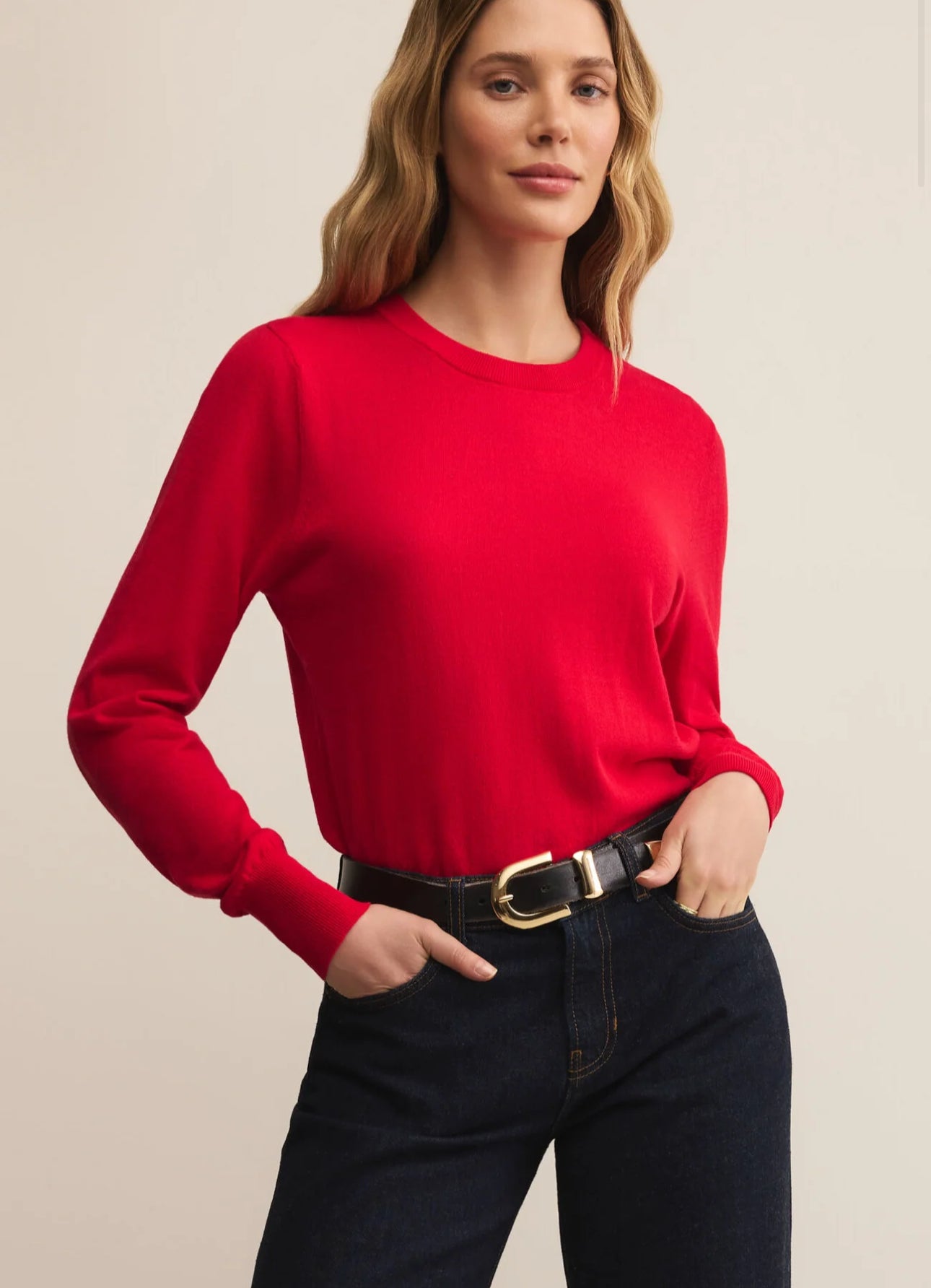 Z Supply Perfect Layer Sweater Red