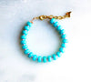 Turquoise and pink bracelet 