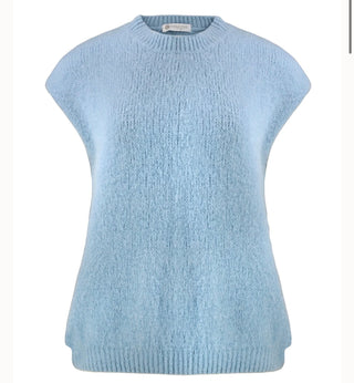 Nadia Sleeveless Knit Sweater Top – Lightweight Spring Vest