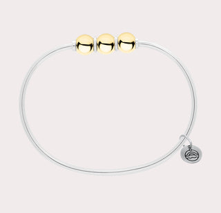 Cape Cod Triple Ball Bracelet Silver or Two-Tone Authentic LeStage