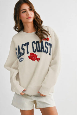 East Coast Collegiate Nautical Fleece Pullover