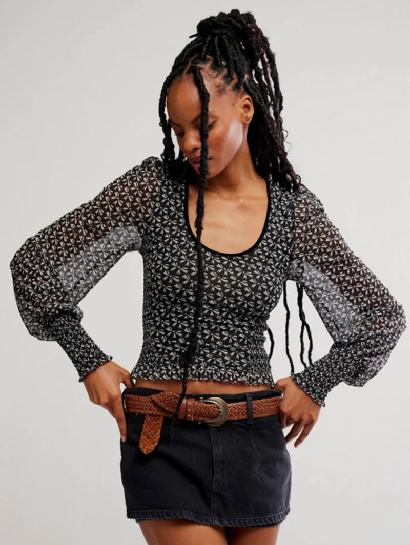 Free People Dottie Mesh Tank