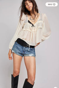 We The Free Now Or Never Denim Shorts In Sunsational