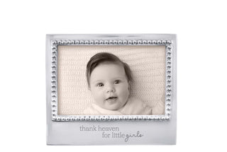Mariposa "Thank Heaven for Little Girls" Beaded 4x6 Recycled Aluminum Frame