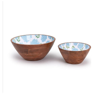 Mango Wood Hydrangea Bowl