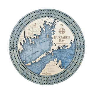 Custom Buzzards Bay Cribbage Board