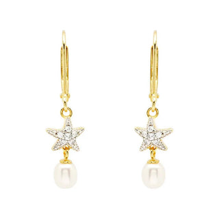 Gold Vermeil Starfish Earrings or Necklace