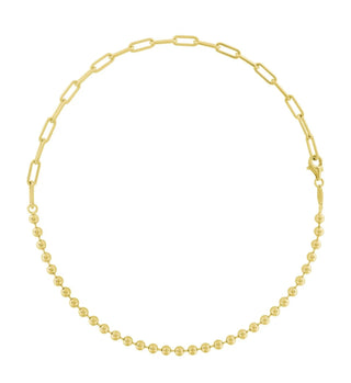 Lola Split Chain Oval & Ball 5mm 18”