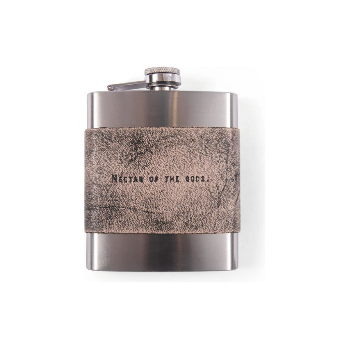 Metal and Leather Flask