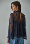 Lace Mock Neck Top