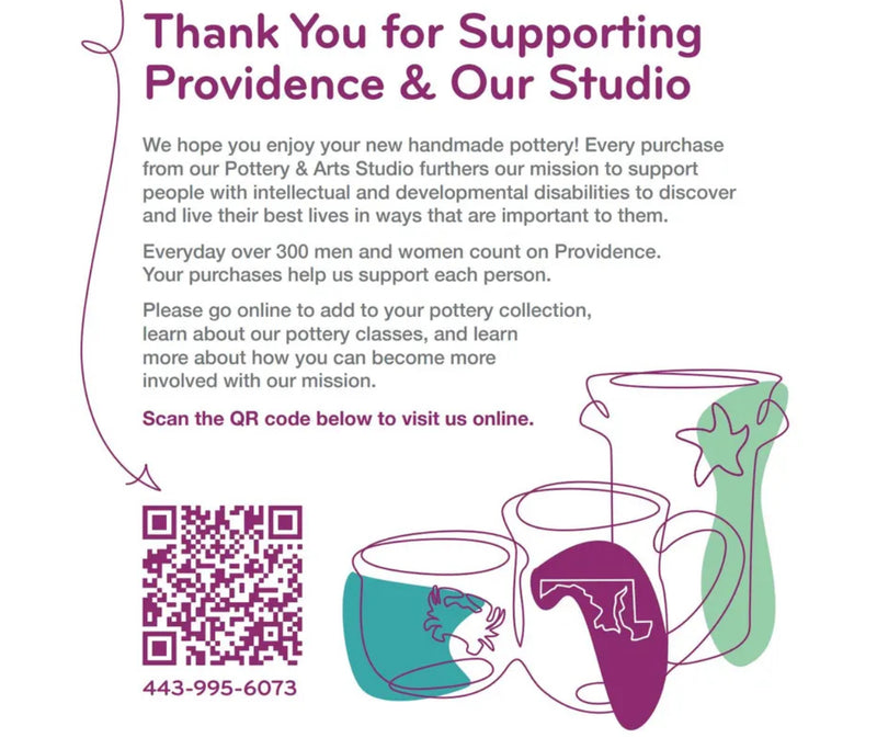 
🧡 Why You’ll Love It:

• Every Purchase from our Pottery & Art Studio furthers our mission to support people with intellectual and developmental disabilities to discover and live their best lives in ways that are important to them.