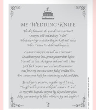 The Keepsake Wedding Knife
