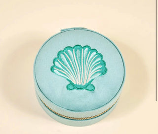 Seaside Lobster Velvet Travel Jewelry Case