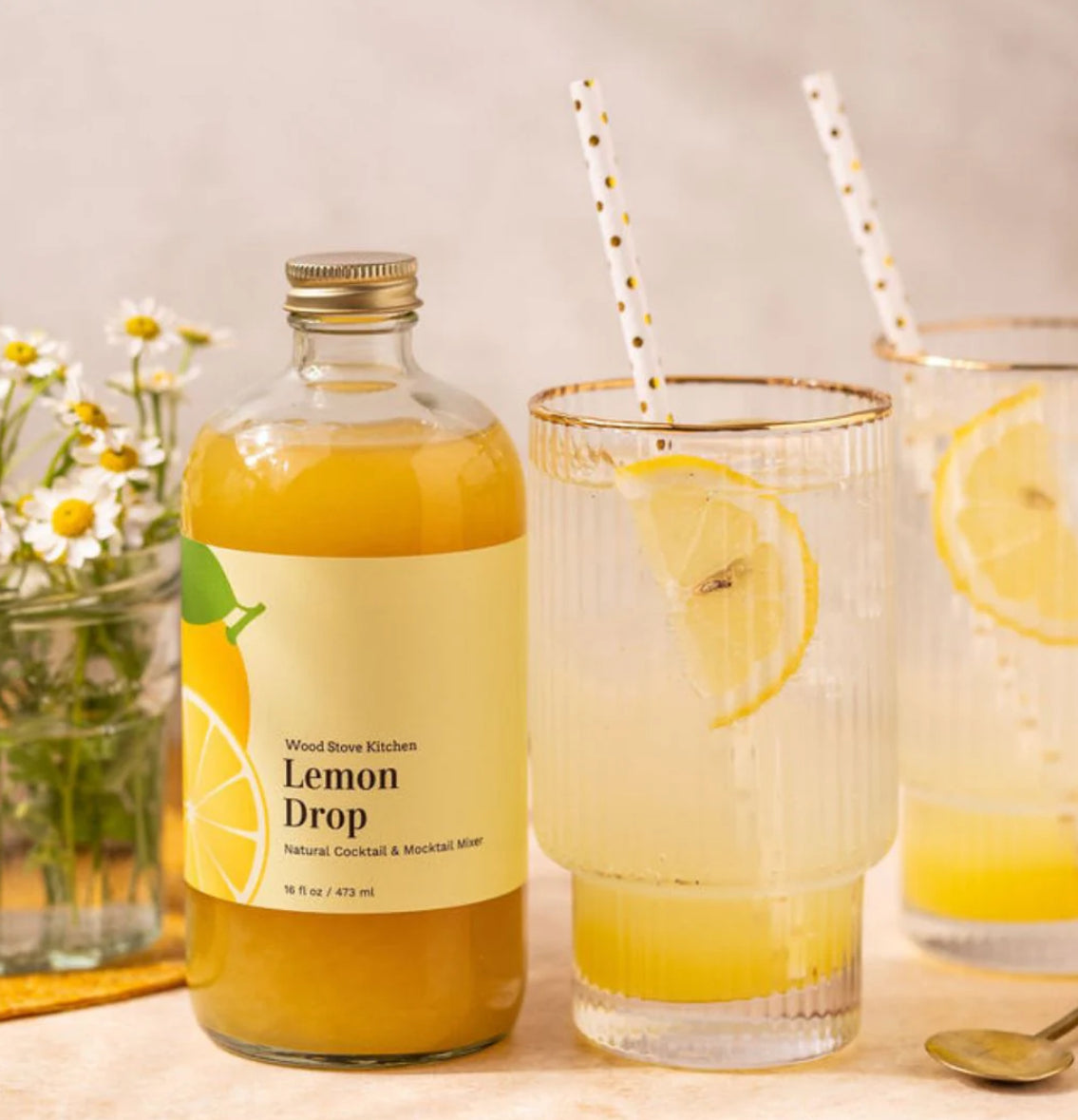 Shown with a drink made 