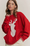 Holiday Deer Jaquard Sweater