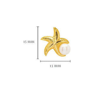 Gold Vermeil Starfish Earrings or Necklace