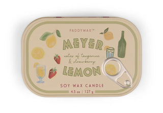 Paddywax Bistro Meyer Lemon 4.5oz Sardine Tin Candle