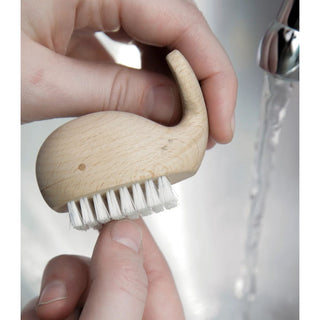 Wooden Whale Nail Brush