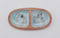 Oyster tray shown from top


Original Kim Hovell Artwork: Providence
Dimensions: 12" x 6"
Material: Acacia Wood

Mafe in USA 