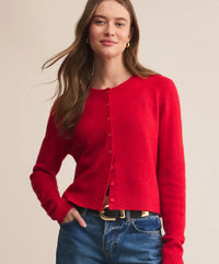 Cardigan shown on model with jeans