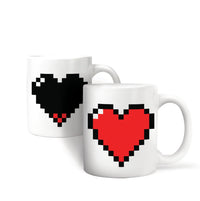 Pixel Heart Color Changing Mug