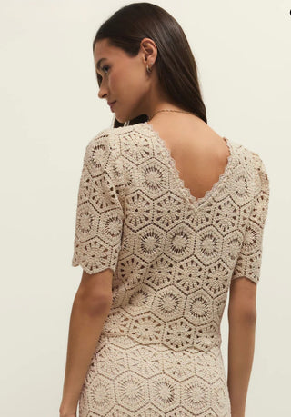 Z Supply Raquel Reversible Cotton Lace Cropped Top