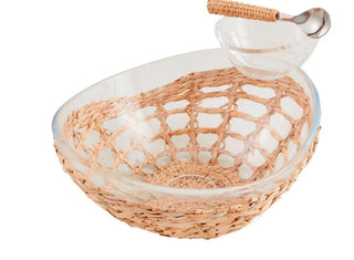 Woven Acrylic Serving Bowl Dip Dish