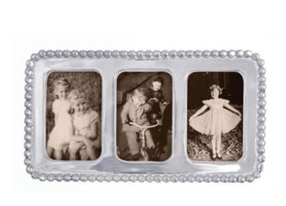 Mariposa Signature Beaded 2x3 Triple Photo Collage Frame