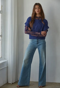Stay cozy and stylish with the Women's By Together Cable Knit Pullover Sweater. This beautifully crafted sweater is perfect for those cooler days when you want to feel snug yet fashionable. Made from a soft and durable blend of materials, this pullover ensures warmth and comfort without compromising on style.

Navy
