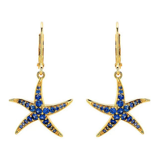 Gold Vermeil Starfish Earrings or Necklace