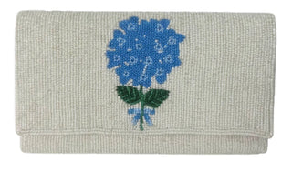 Hydrangea Clutch – Coastal Floral  Bag